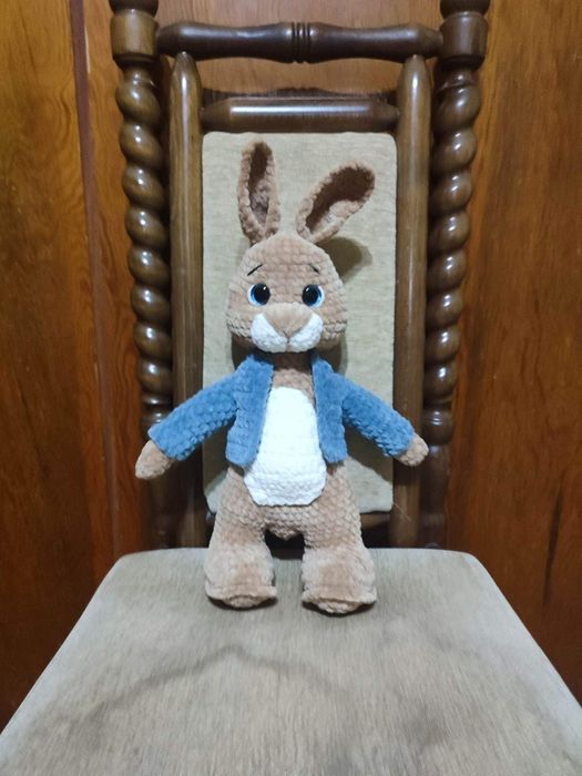 Плетено ръчно зайче