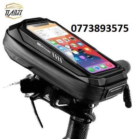 Suport telefon ghidon bicicleta quick release , waterproof geanta EVA