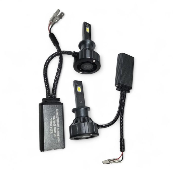Set 2 Becuri LED H1 Canbus 120W – 12000 LM, 6000K Alb Rece, V20