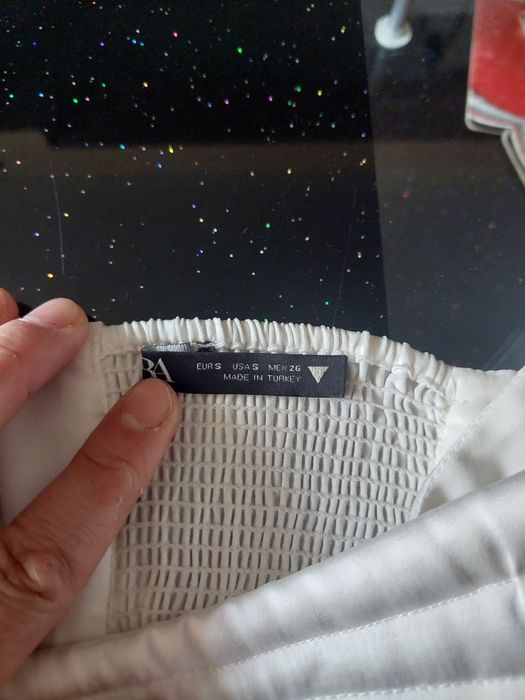 Top alb  Zara mărimea S