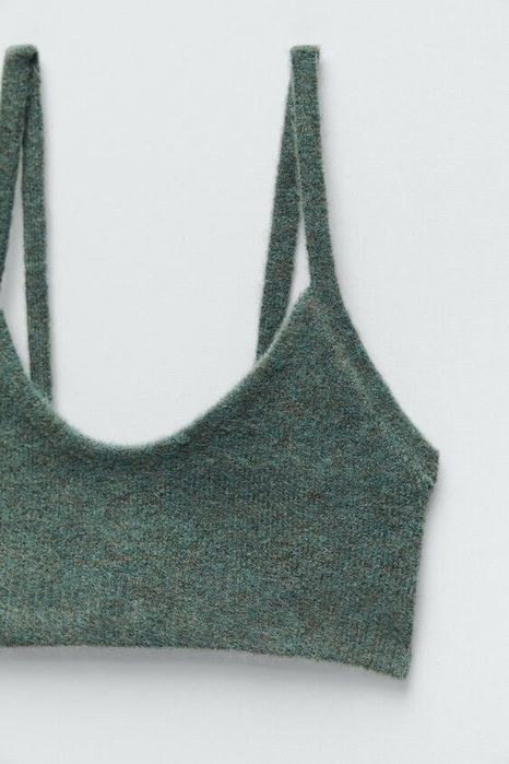 Къс пуловер / топ с вълна Зара /Zara