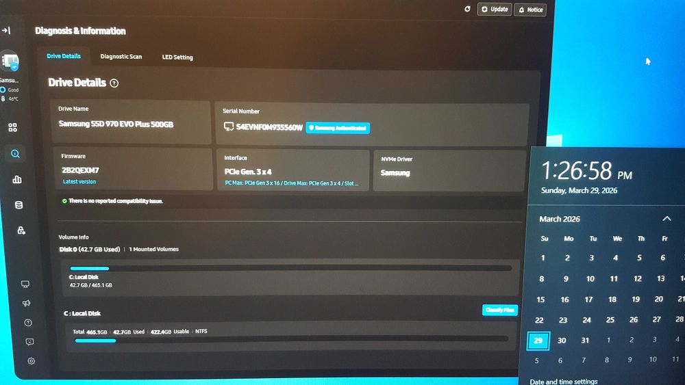 SSD Samsung 970 Evo Plus 500GB NVME PCI Express M.2 TLC PCI-E