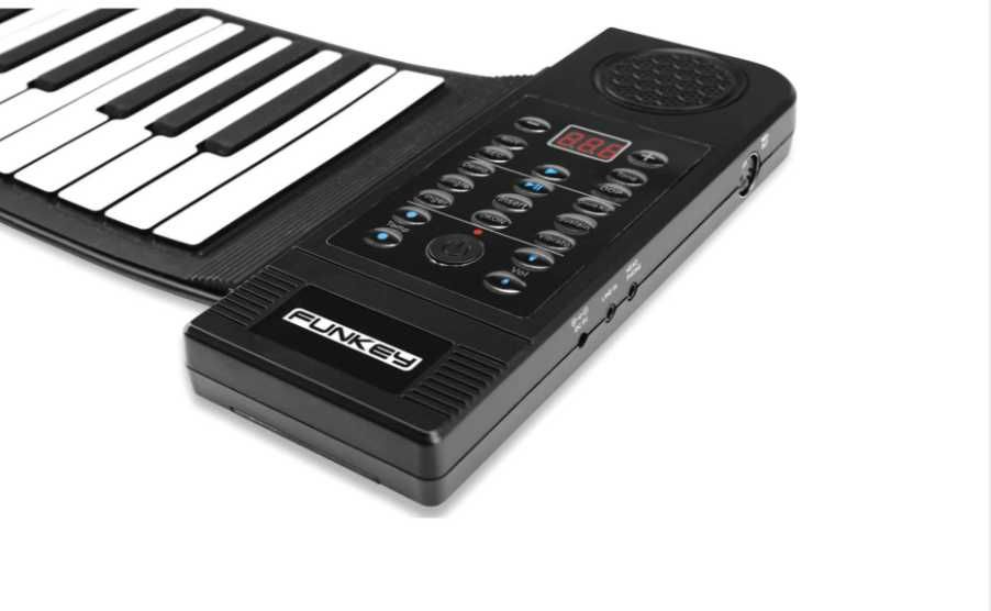 61 клавиша пиано навиващо се,MIDI изход,128 ритъма на ток или батерии