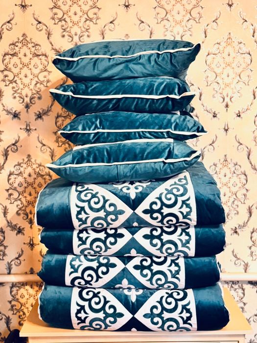 Төр көрпе жастығымен