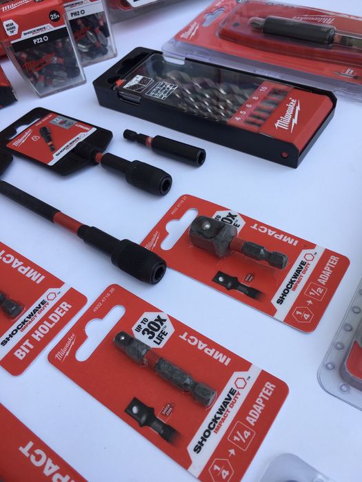 Milwaukee Ударни Битове, Накрайници , Ролетки , Чукове , Бургии и др