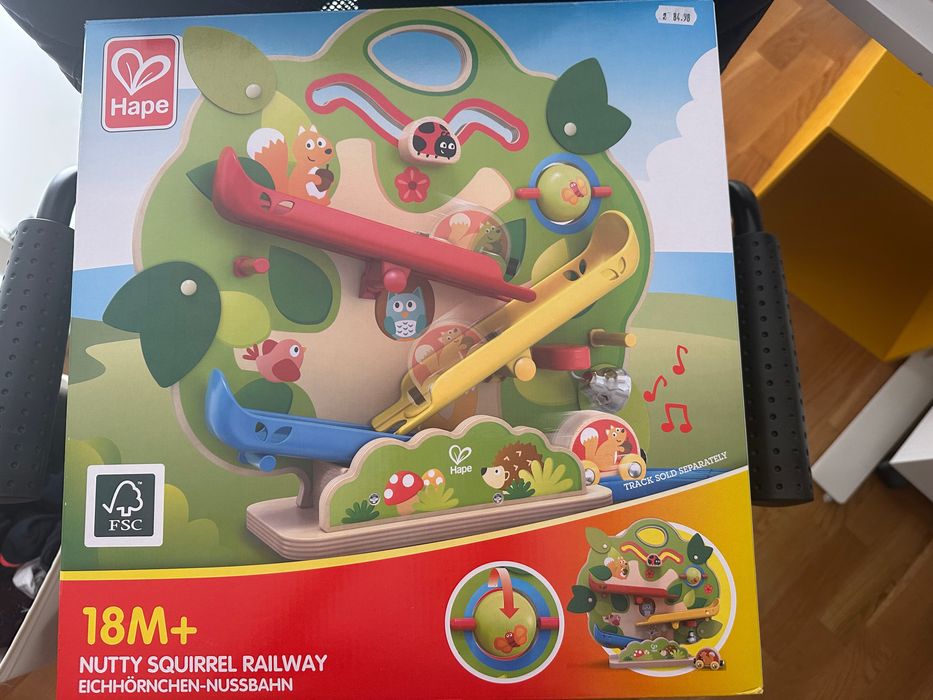 Дървена играчка влакче HAPE бързата катерица