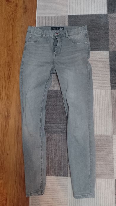 Сиви дамски дънки