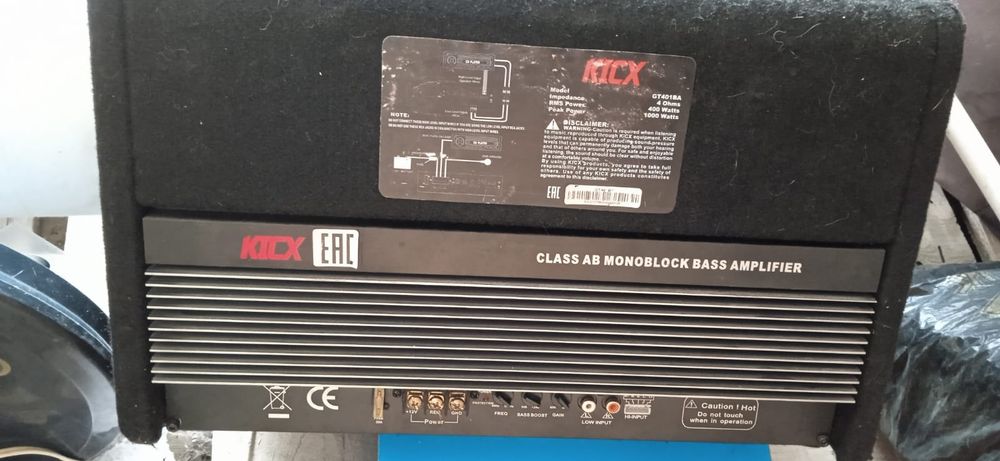 Сабвуфер активный Kicx GT401BA