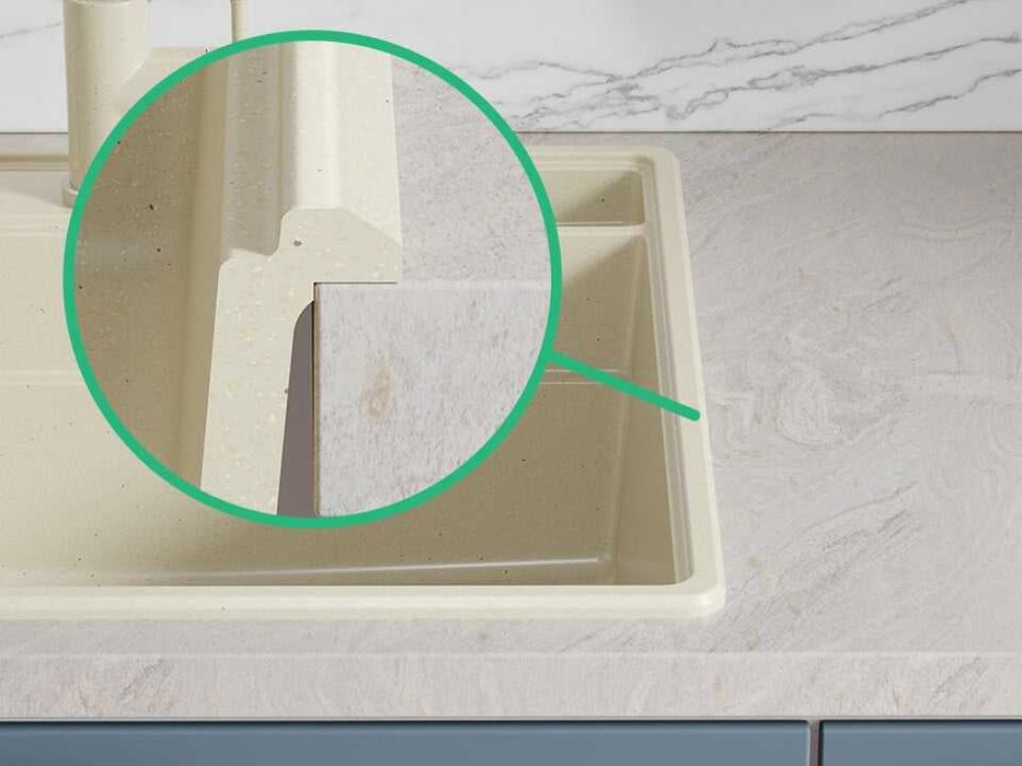 БЕж кухненска гранитна мивка Ню Йорк 50 Multispace 480 x 530 мм