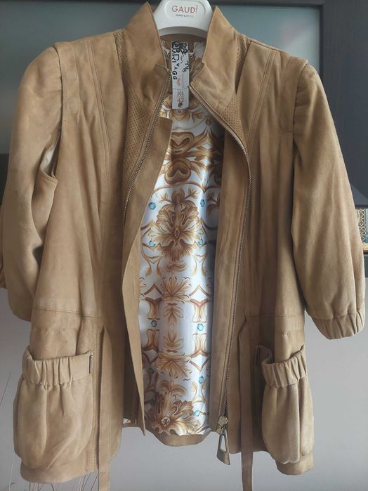 Дамско яке, елек, естествен велур