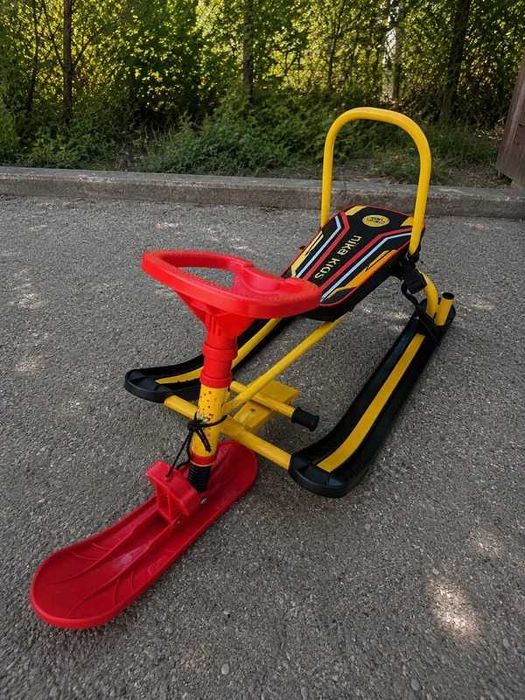 Bicicletă copii BTWIN 20" + Bob sanie cu volan – stare foarte bună