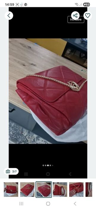 Geanta piele Musette noua