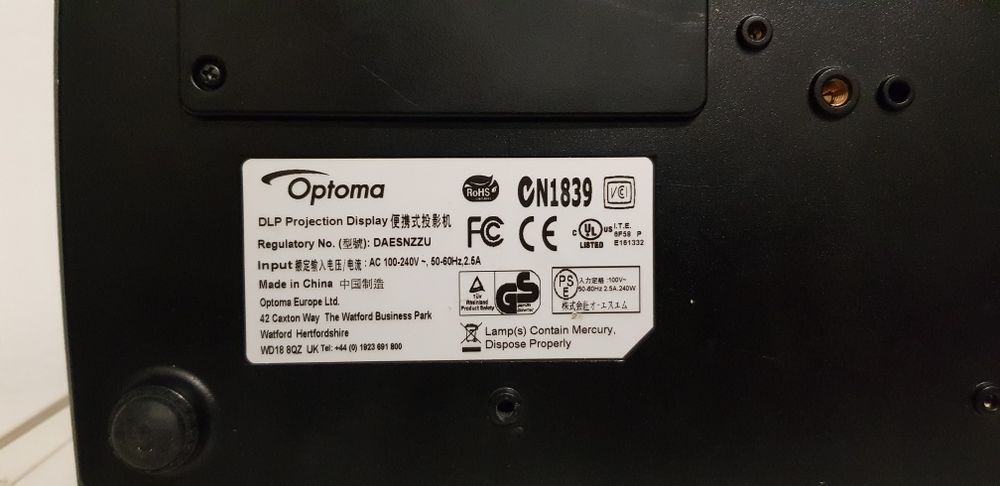 Проектор Optoma, 2500 ANSI lumen