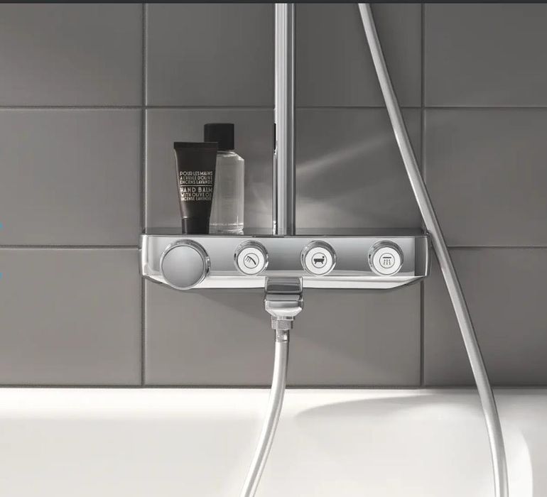 Sistem de dus/cada Grohe Smart control, montare pe perete, termostat