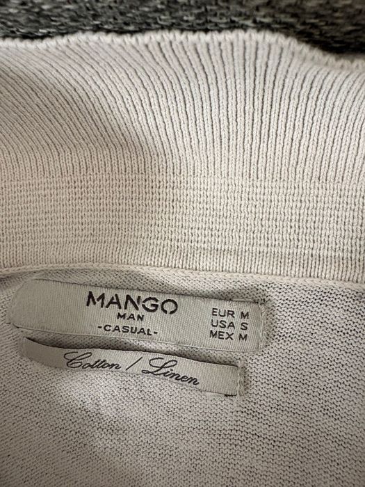 Бяла Тениска с поло яка Mango