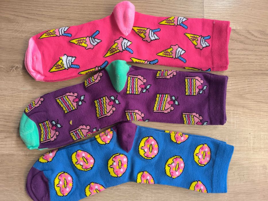 Шарени чорапи 3 чифта 9лв