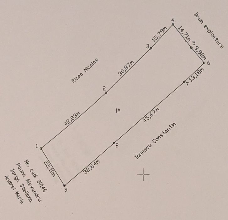 Teren intravilan  Conțesti 2032 m²