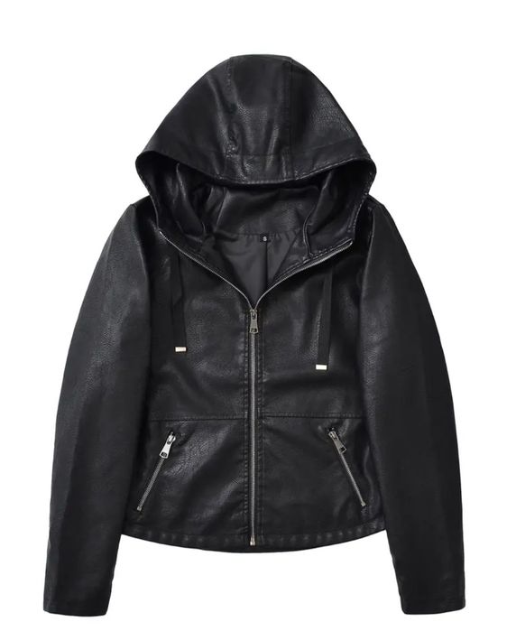 Кожаная куртка женская