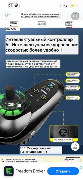 Электрическая инвалидная коляска