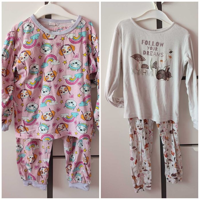 Лот от две пижами за момиченце 110-116