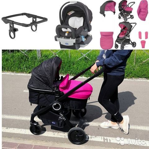 Коляска Chicco Urban Plus  с полным набором аксессуаров 5 в 1