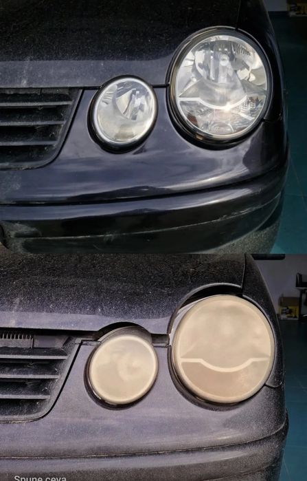 Polish  faruri și folie protecție