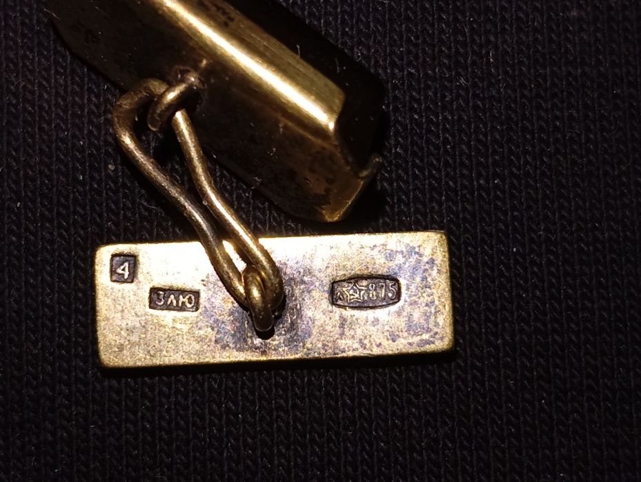 Запонки 875 проба