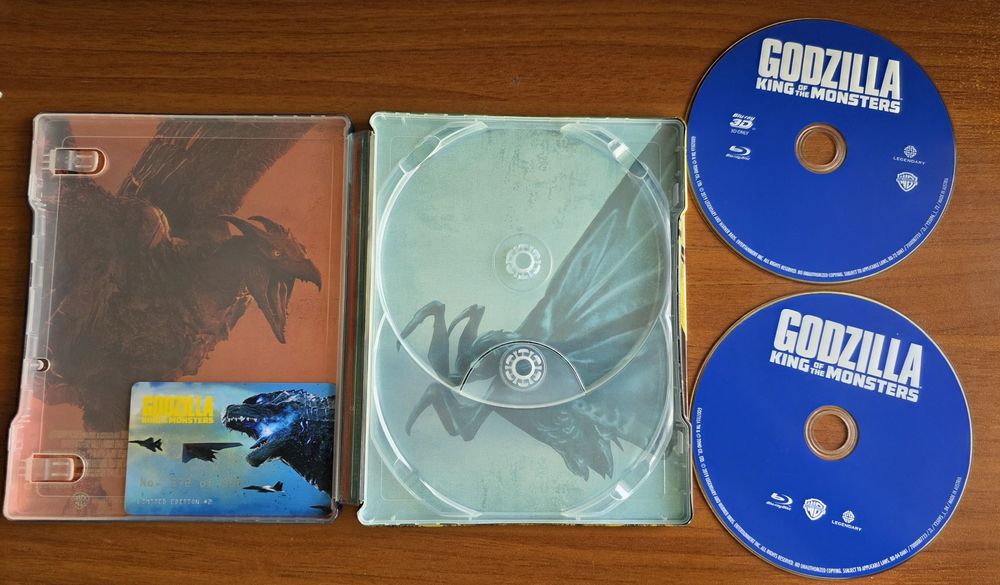 Vand steelbook Godzilla King of Monsters  bluray3D+2D, editie Film arena  premium  numerotat, nou, nerulat