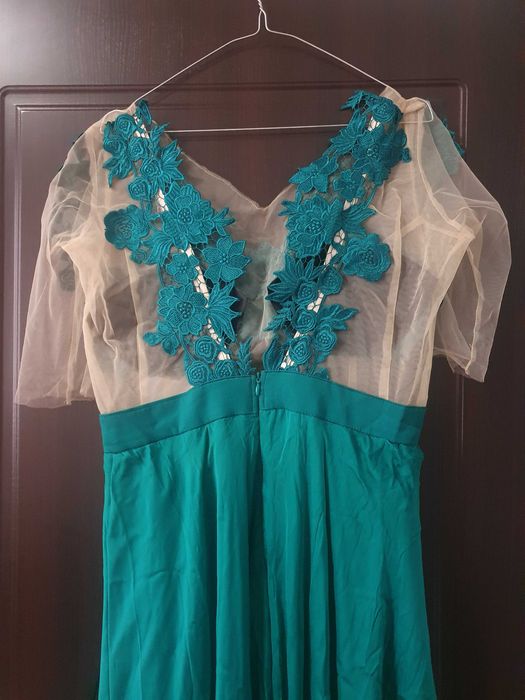 Rochie elegantă, verde smarald