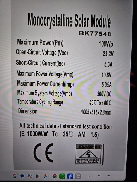 Sistem fotovoltaic cu acumulatori inclus