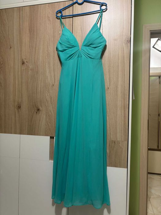 Официална рокля Dizi в цвят мента