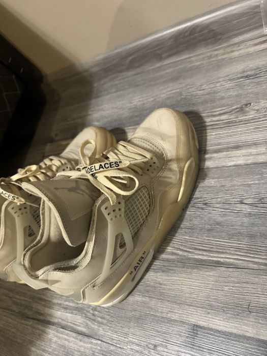 jordan 4 off white sail обувки