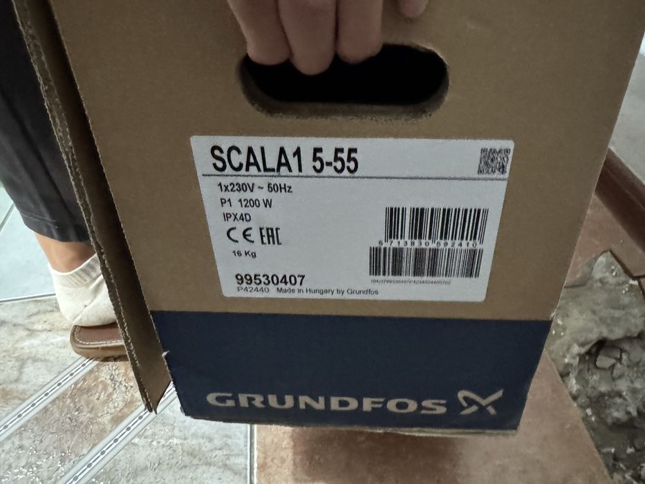 Grundfos насос scala-1 5-55