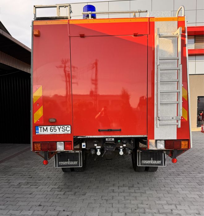 Mașina de pompieri Steyr 4x4, echipată si înmatriculată