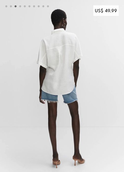 MANGO. Plus size. 100% лён. 3XL