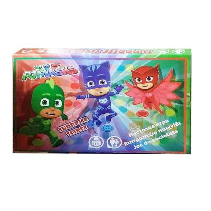 Настолна игра PJ MasksПи Джей маск, 4 пионки и зарче