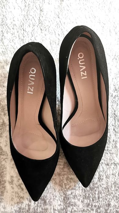 Pantofi piele întoarsă stiletto nr. 39