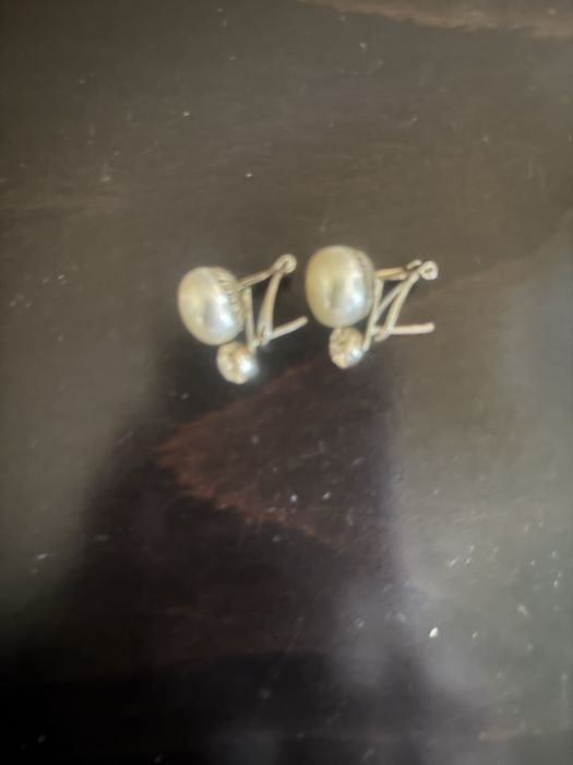 Дамски сребърни  обеци