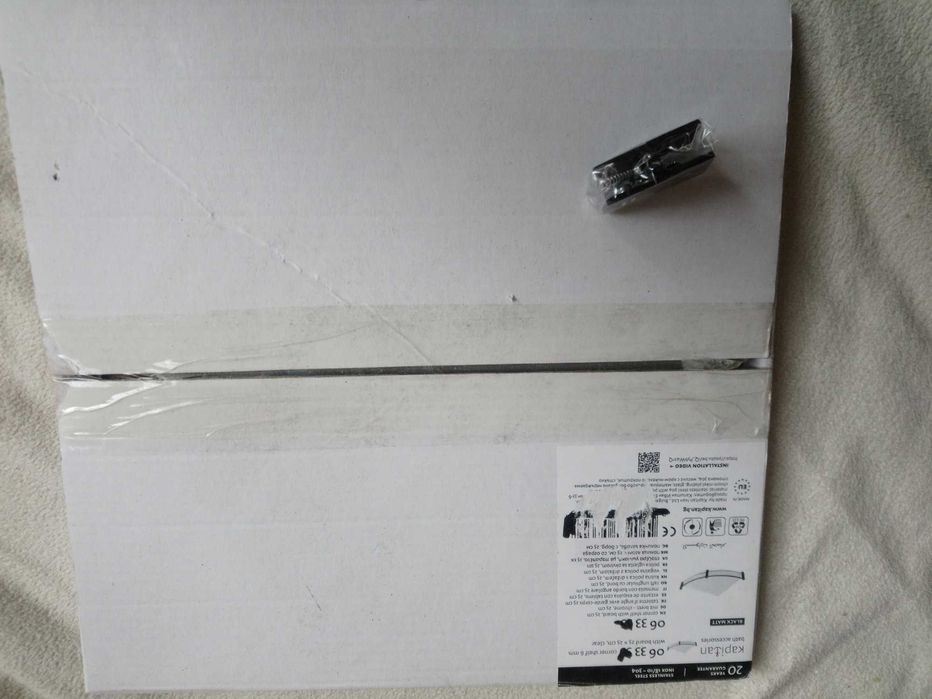 Стъклена ъглова полица за баня Kapitan