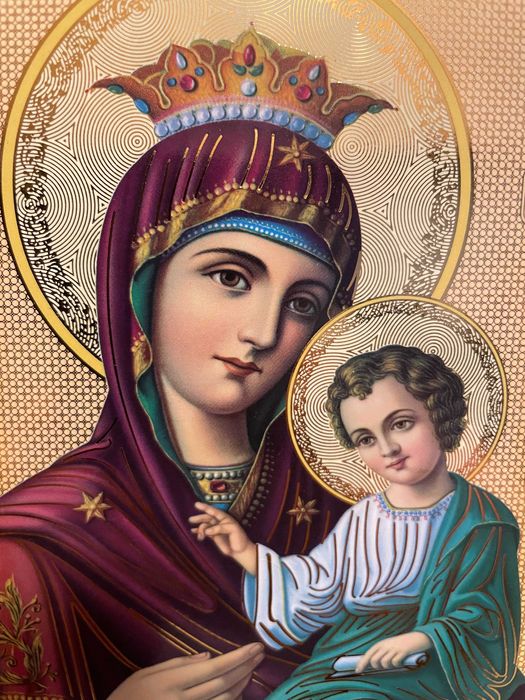 icoana veche maica domnului dim 24x27 icoana veche icoana deosebita