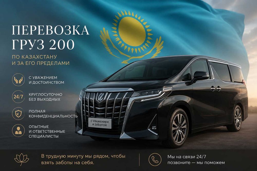 КАТАФАЛК. ГРУЗ 200. Услуги перевозки близких. Мәйіт тасымалдау көлігі.