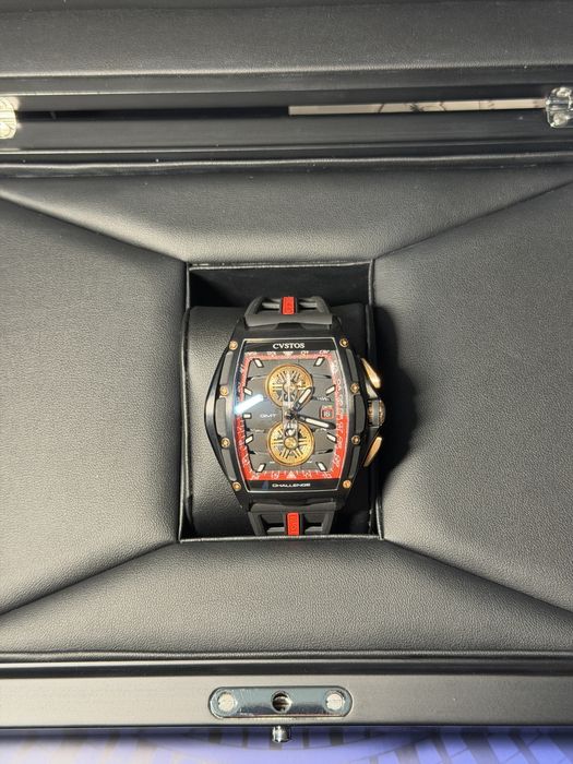Cvstos Challenge Chrono GMT Black Steel / Red Dial – Limited Edition – 41мм – 2026 – Пълен комплект