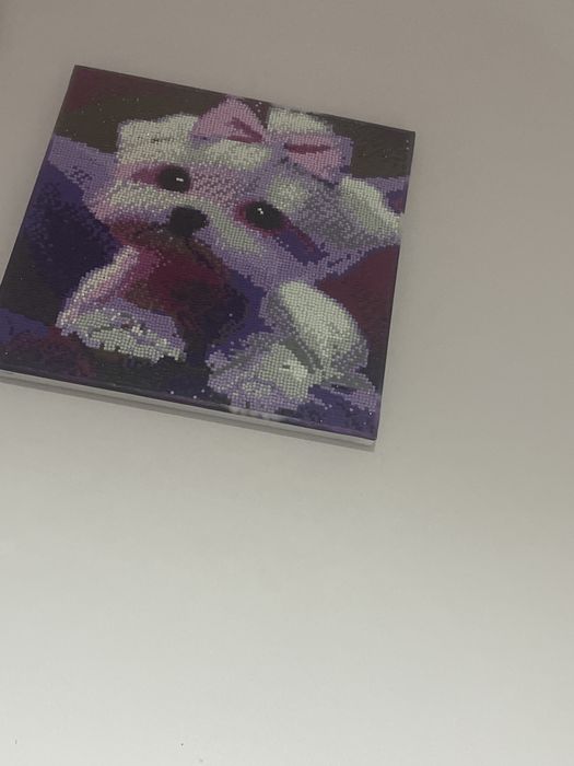 Peisaj din puncte pe panza