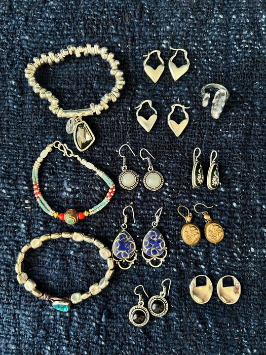 Украшения бижутерия 24шт оптом Индия мельхиор