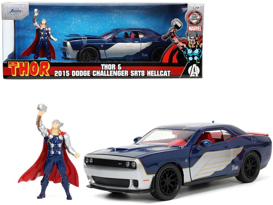 Machetă Dodge Challenger+Thor  1/24 jada