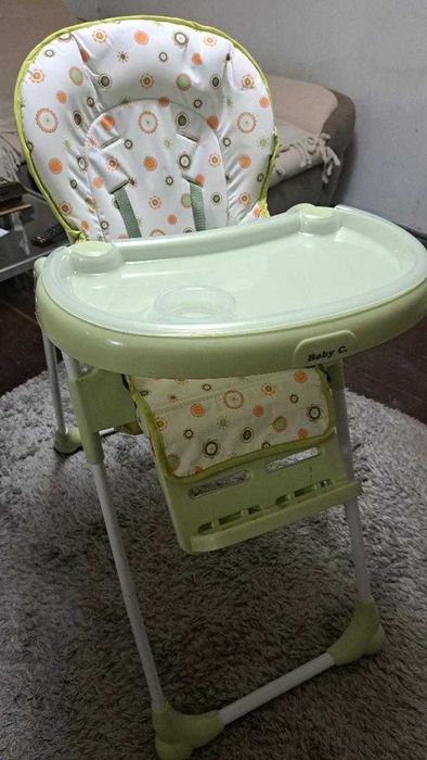 IMPECABIL-poate fi facut CADOU, Scaun masa,Baby Care,5 trepte inaltime