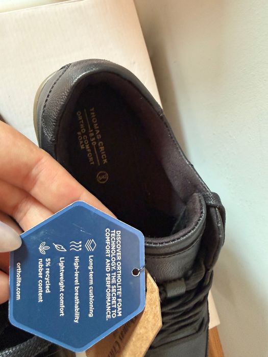 Thomas Crick кецове мъжки черни ортопедични