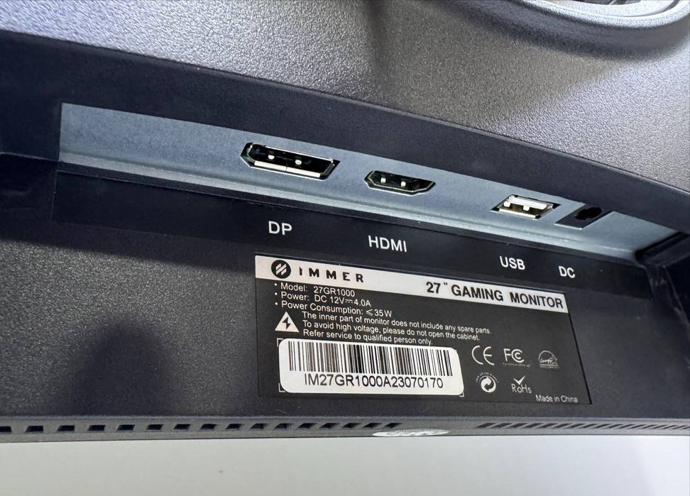 Immer 27 Curved 165hz yaxshi holatda