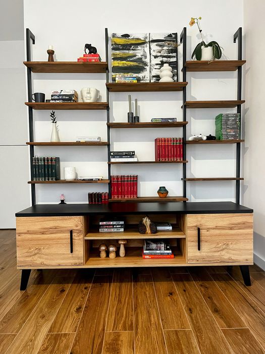 Comoda TV scandinav culoare stejar