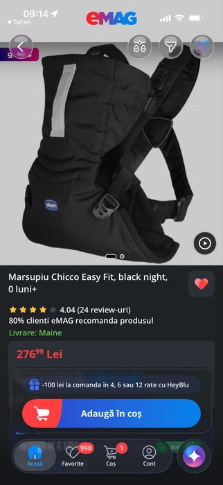 Marsupiu Chicco Nou pentru copii, bebelusi